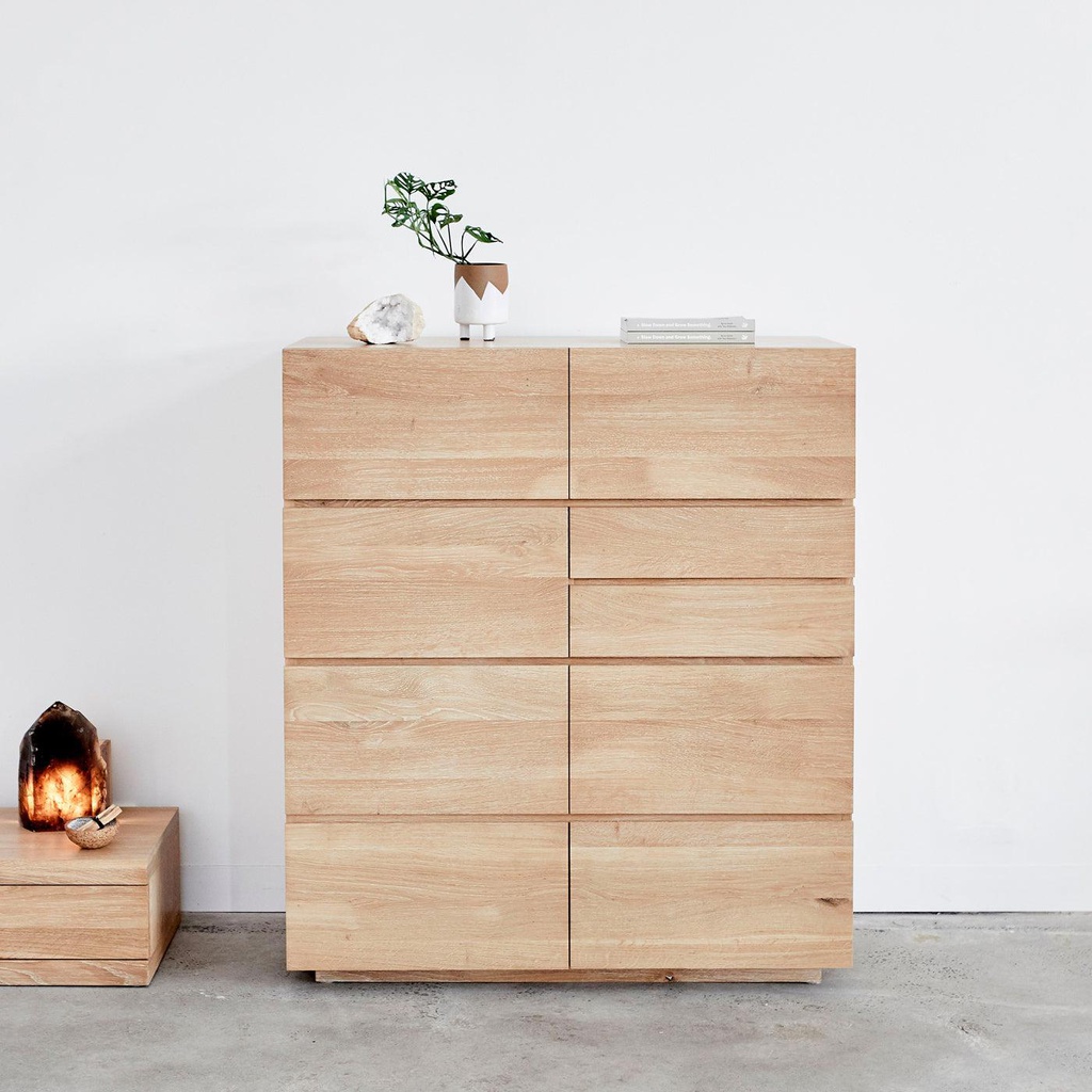 tủ đựng đồ gỗ sồi ngăn kéo