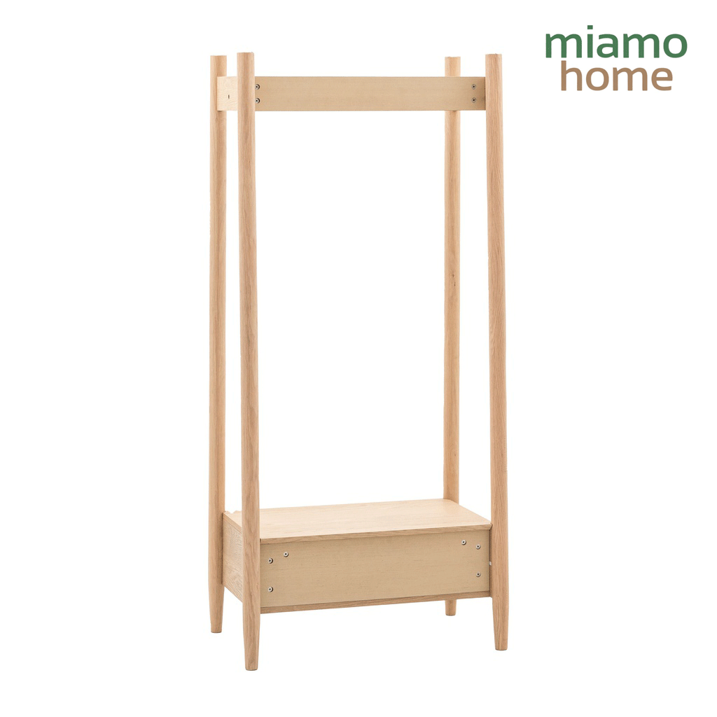 tủ quần áo gỗ sồi tối giản