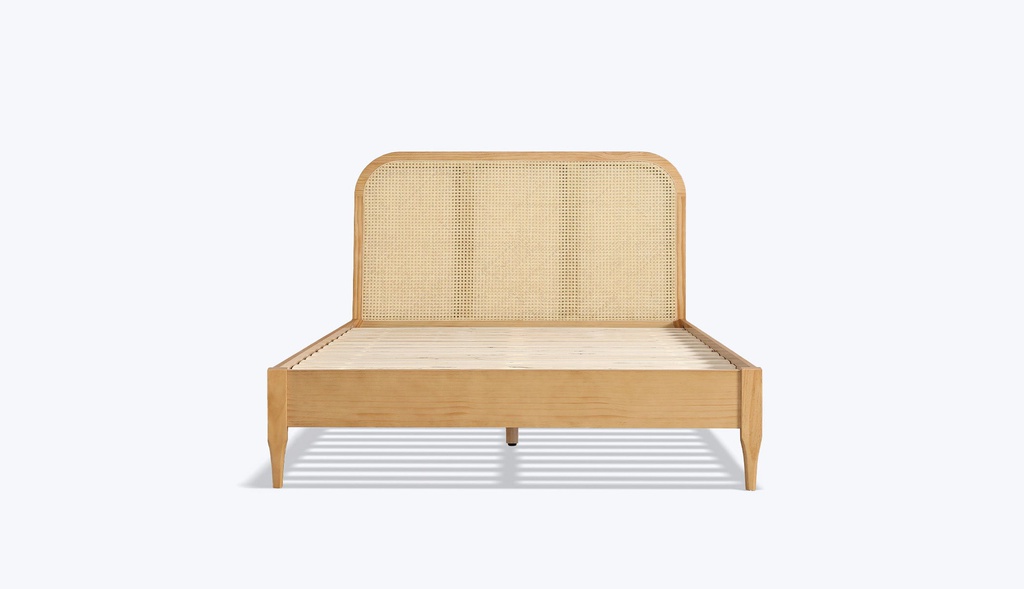 Giường Gỗ Sồi Tựa Lưng Kết Hợp Mây The Cloud_2