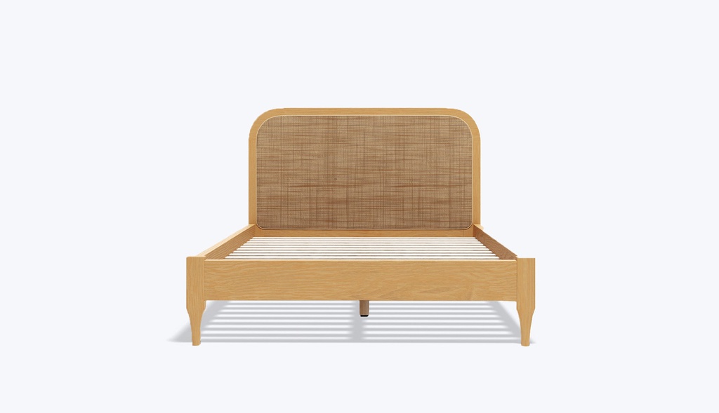 Giường Gỗ Sồi Tựa Lưng Kết Hợp Mây The Cloud_4