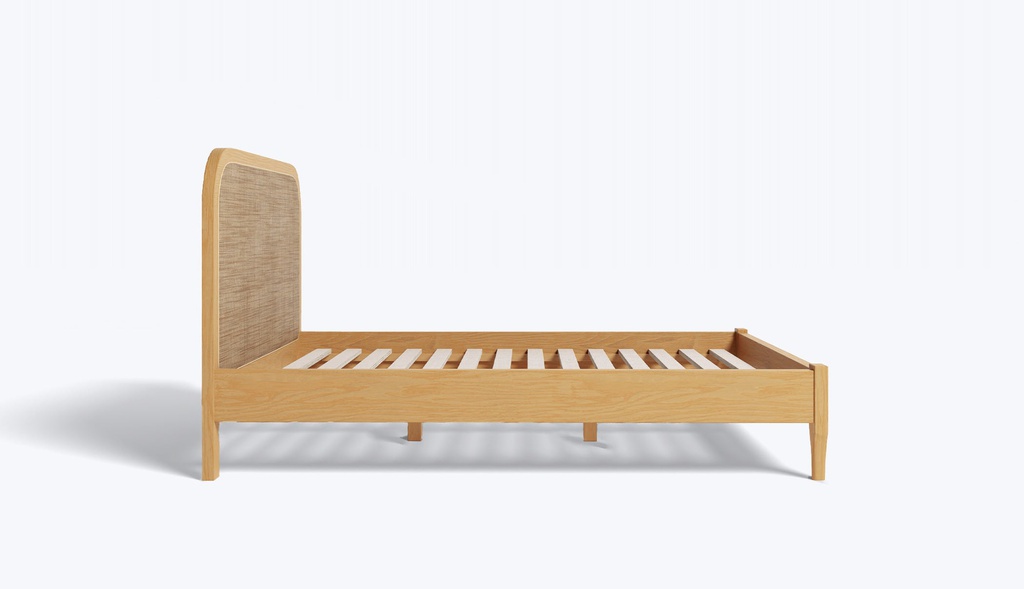 Giường Gỗ Sồi Tựa Lưng Kết Hợp Mây The Cloud_5