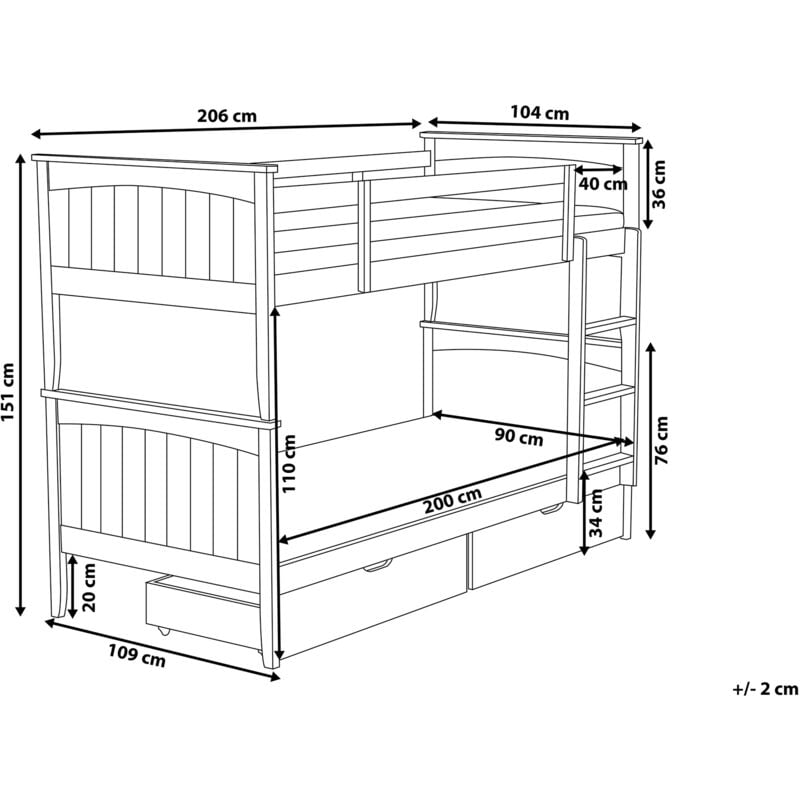 Giường Ngủ 2 Tầng Gỗ Thông Trẻ Em Kumo_3
