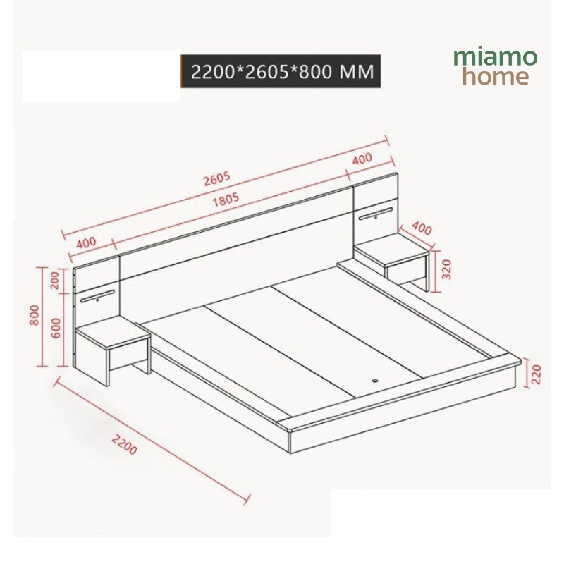 Giường Ngủ Gỗ Công Nghiệp MDF Chống Ẩm_5