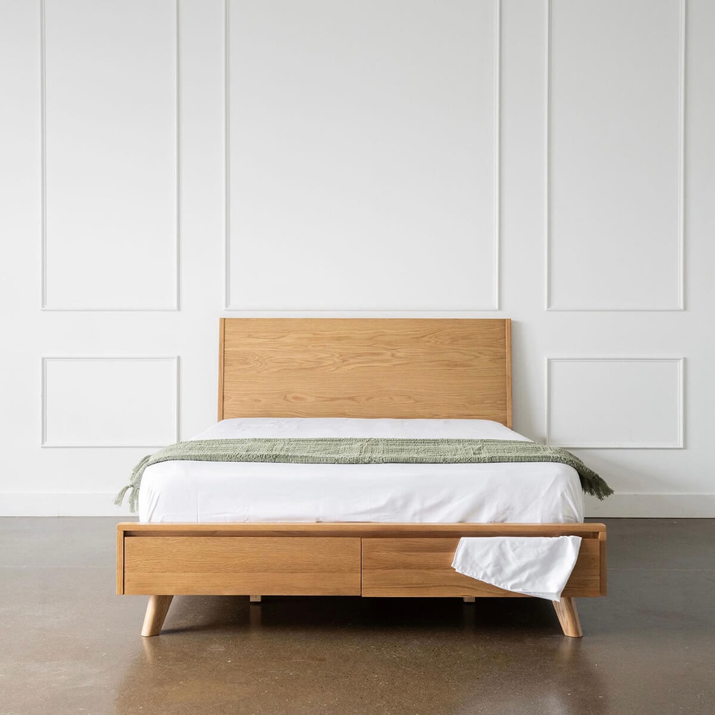 Giường Ngủ Gỗ Sồi Hiện Đại