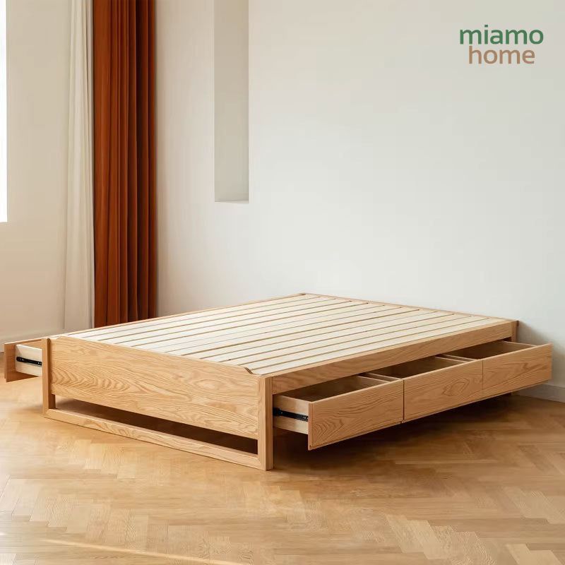 Giường Ngủ Gỗ Sồi Thiết Kế Trẻ Trung