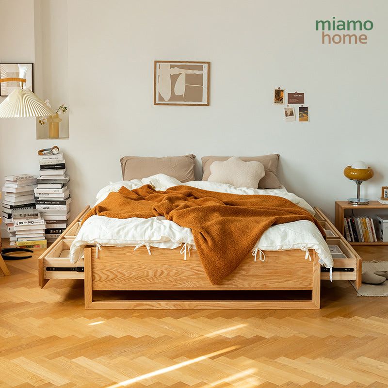 Giường Ngủ Gỗ Sồi Thiết Kế Trẻ Trung _4