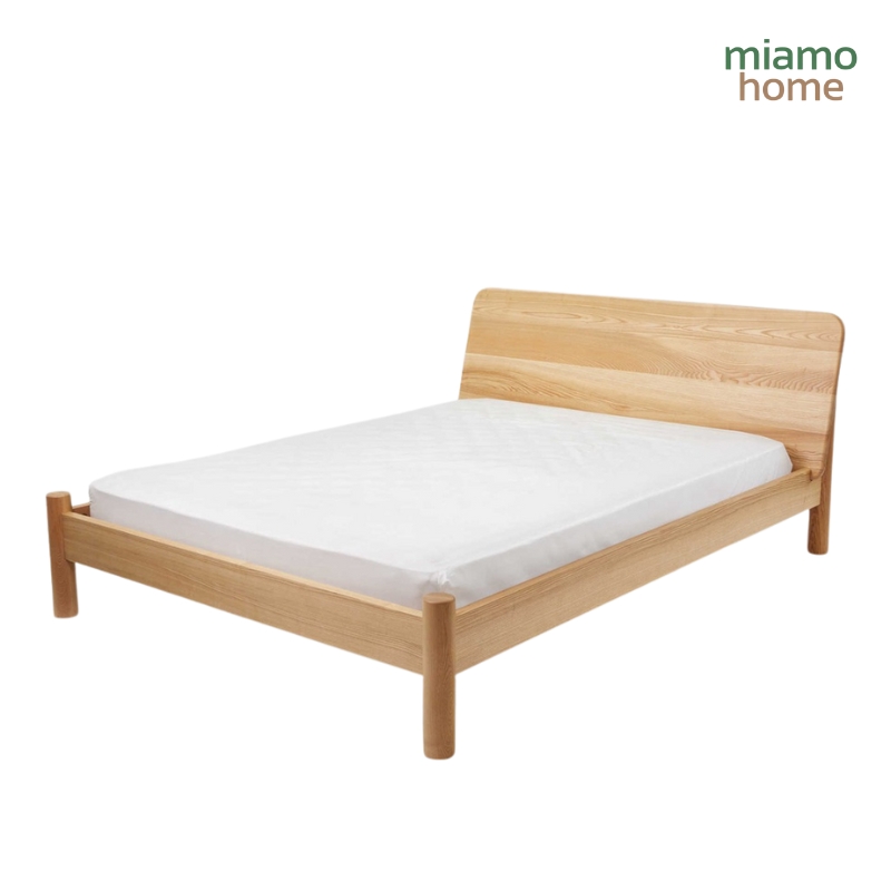 Giường Ngủ Gỗ Tần Bì Chân Tròn_11