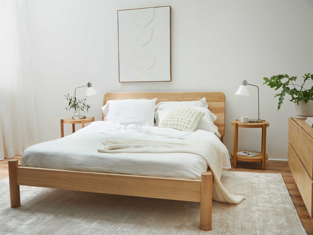 Giường Ngủ Gỗ Tần Bì Chân Tròn_6