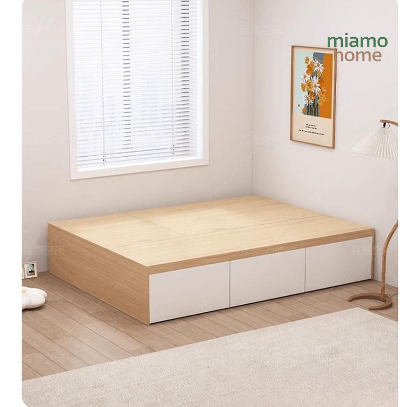 Giường Ngủ Hộp Phẳng Đơn Giản Có Ngăn Kéo _3