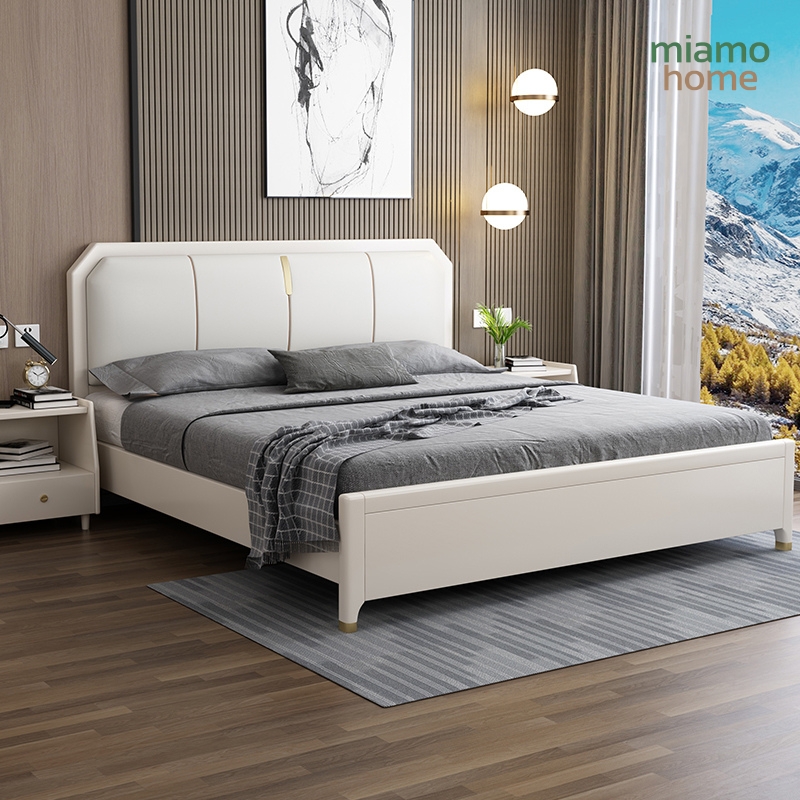 Giường ngủ phong cách Scandinavia gỗ sồi_3