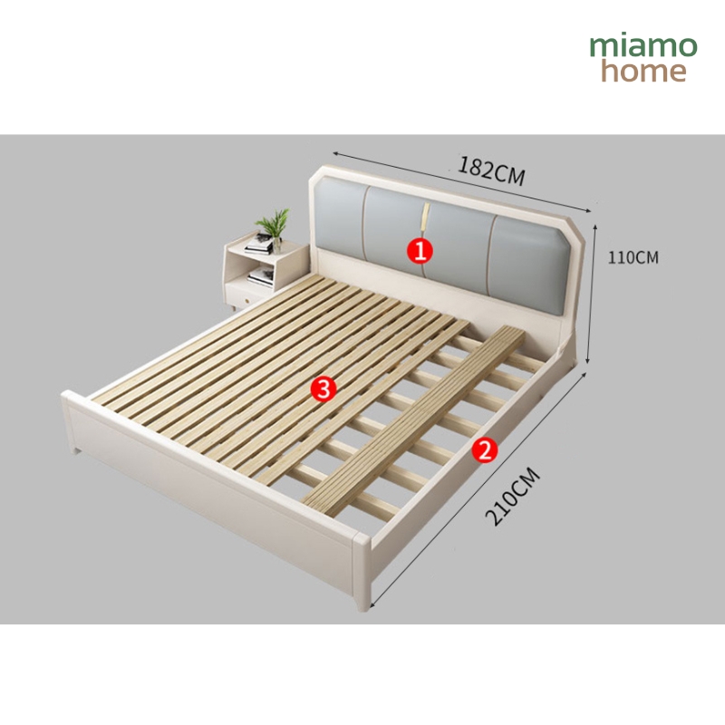 Giường ngủ phong cách Scandinavia gỗ sồi_4