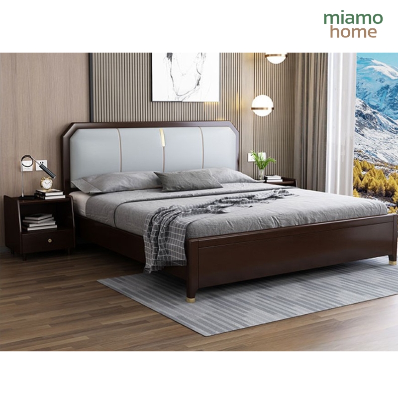 Giường ngủ phong cách Scandinavia gỗ sồi_6