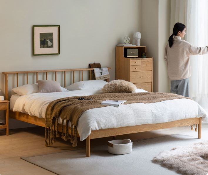 giường Ngủ gỗ sồi Scandinavia