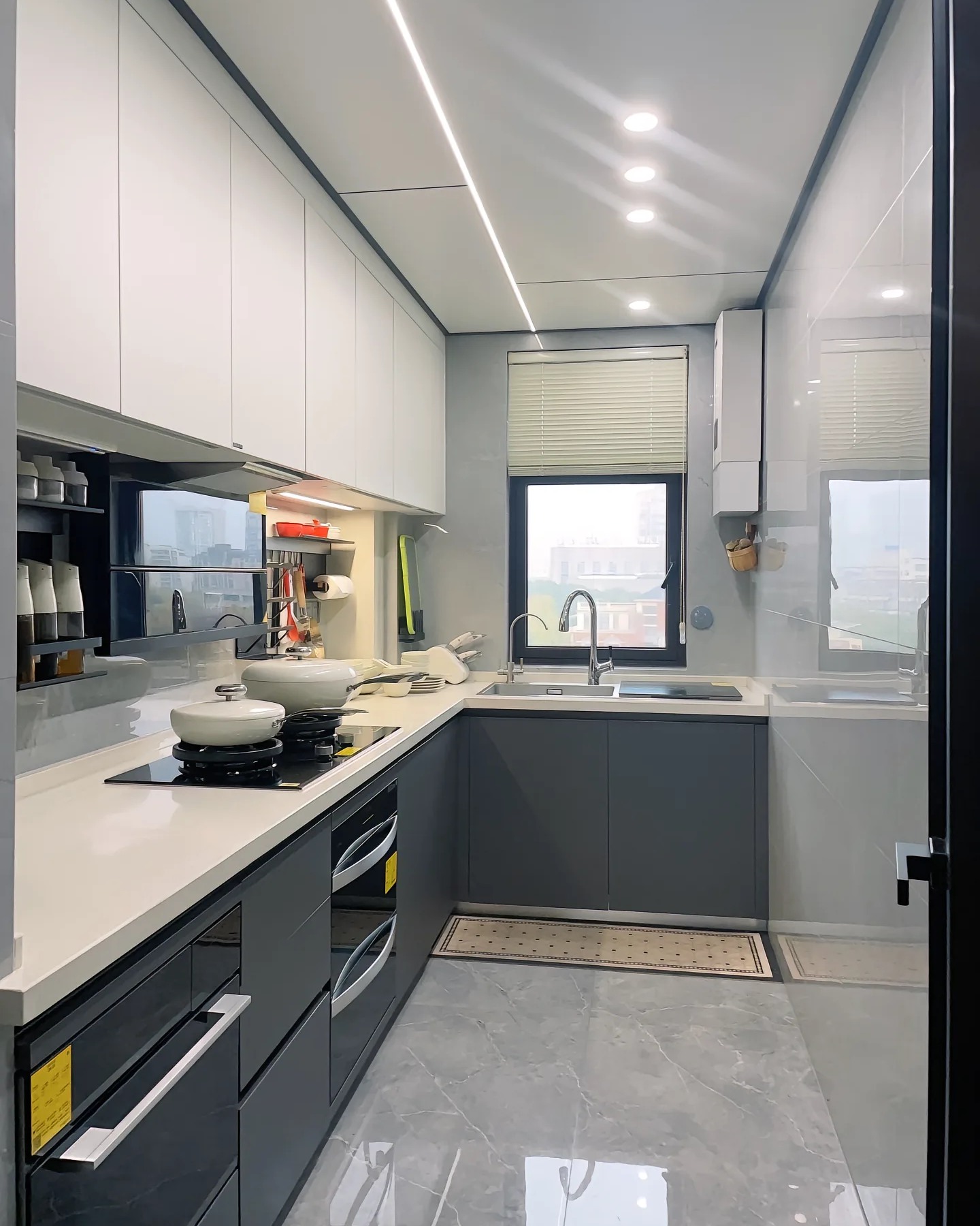 tủ bếp nhôm tổ ong 3