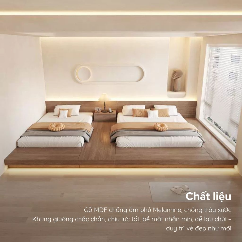 Giường Bệt Đôi Phong Cách Nhật Bản