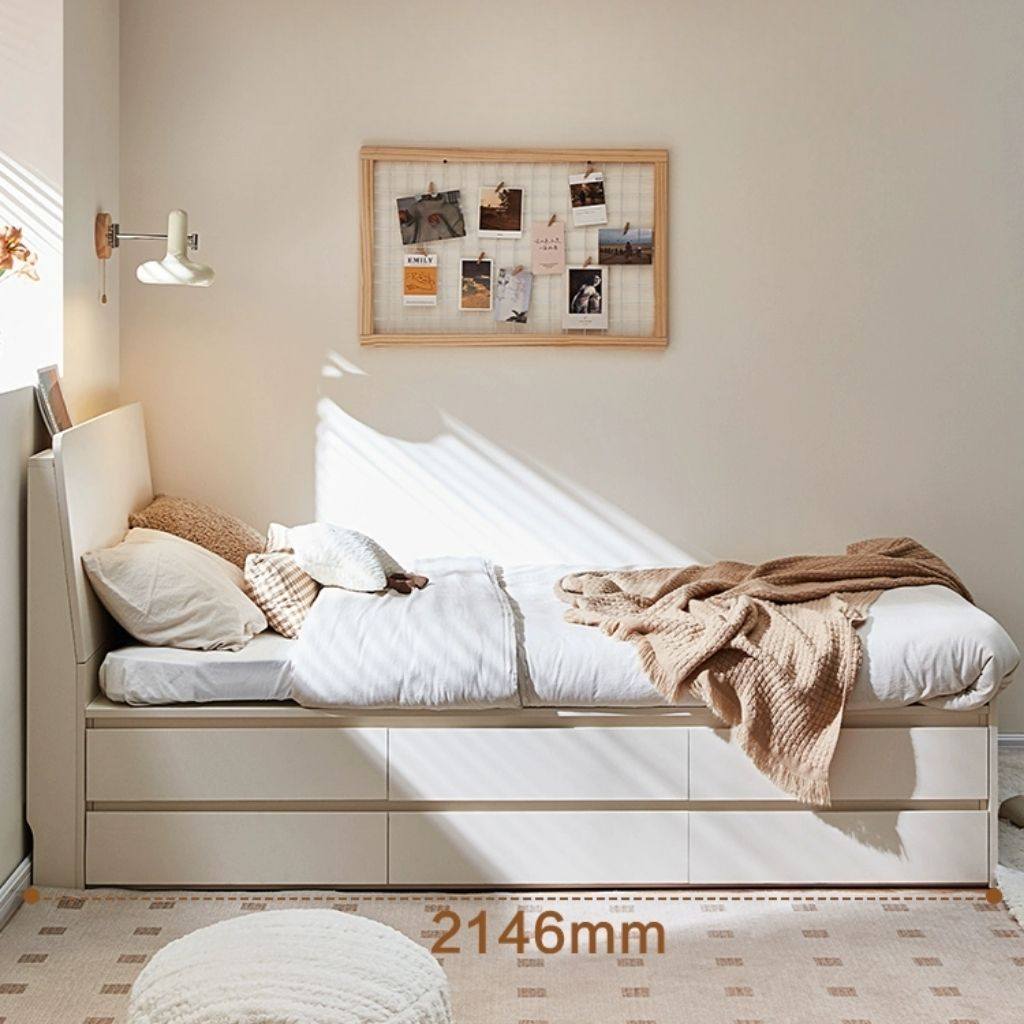 Giường Đơn Tích Hợp Ngăn Kéo Đơn Giản Tinh Gọn _2