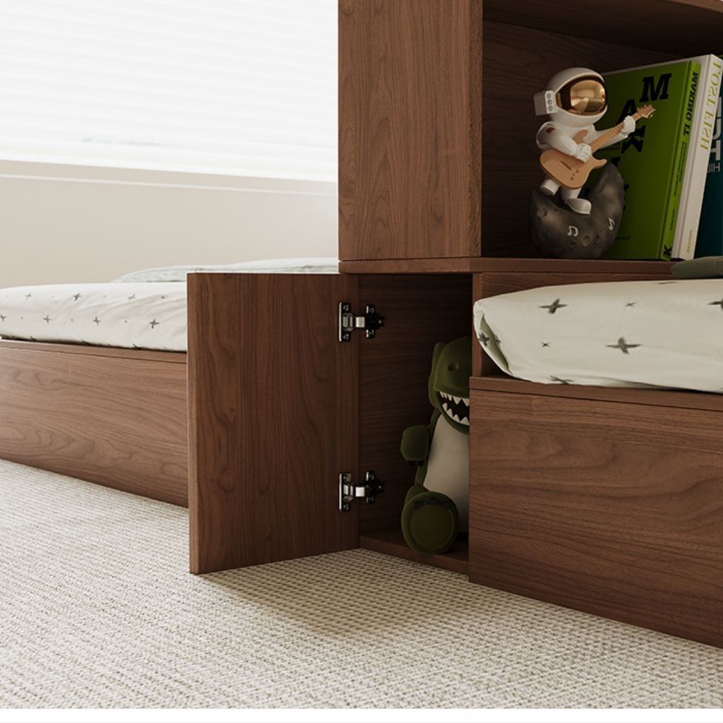 Giường Ngủ Cho Bé Sinh Đôi Kết Hợp Tủ Lưu Trữ _4