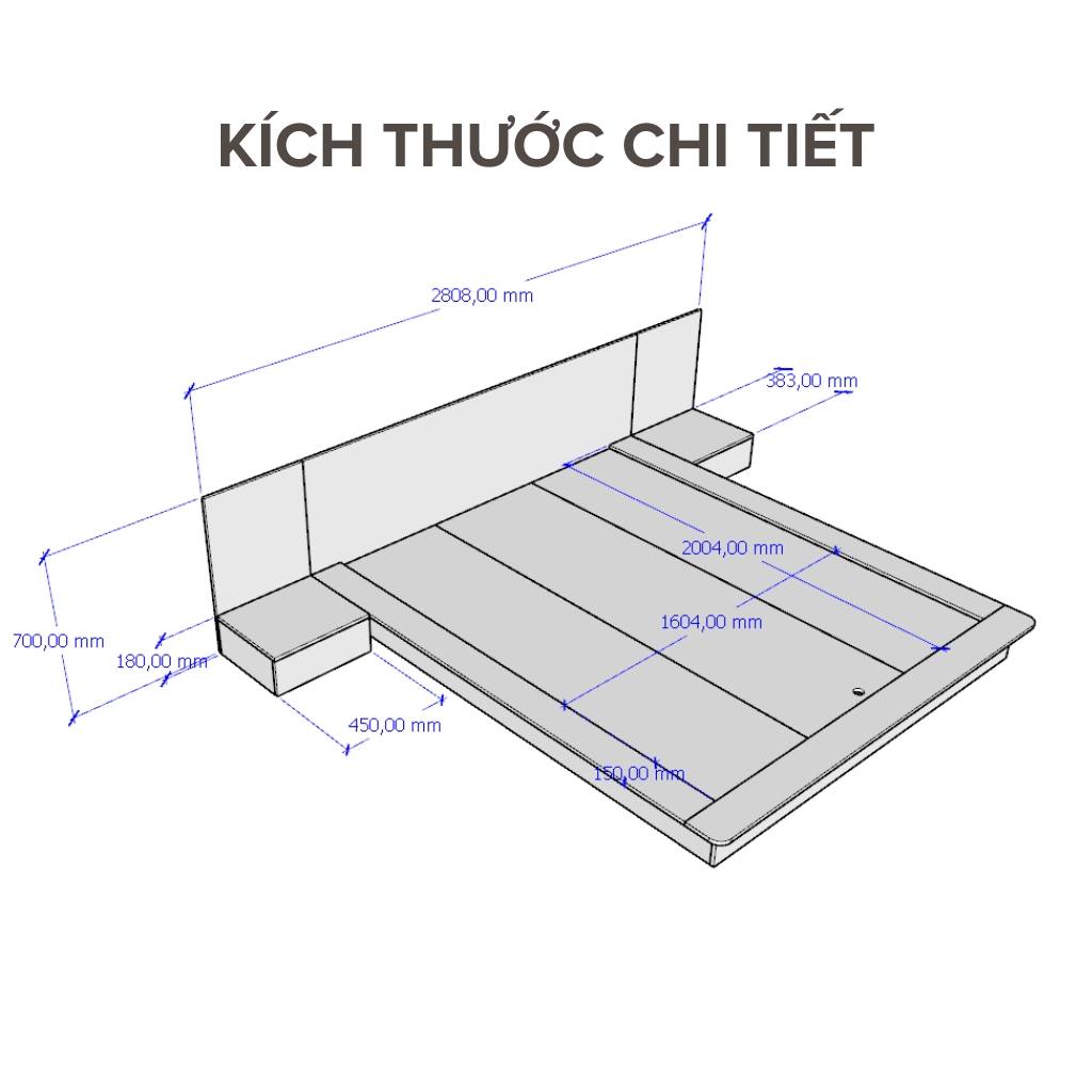 Giường Bệt Kèm Tab Đầu Giường Và Ngăn Kéo_2