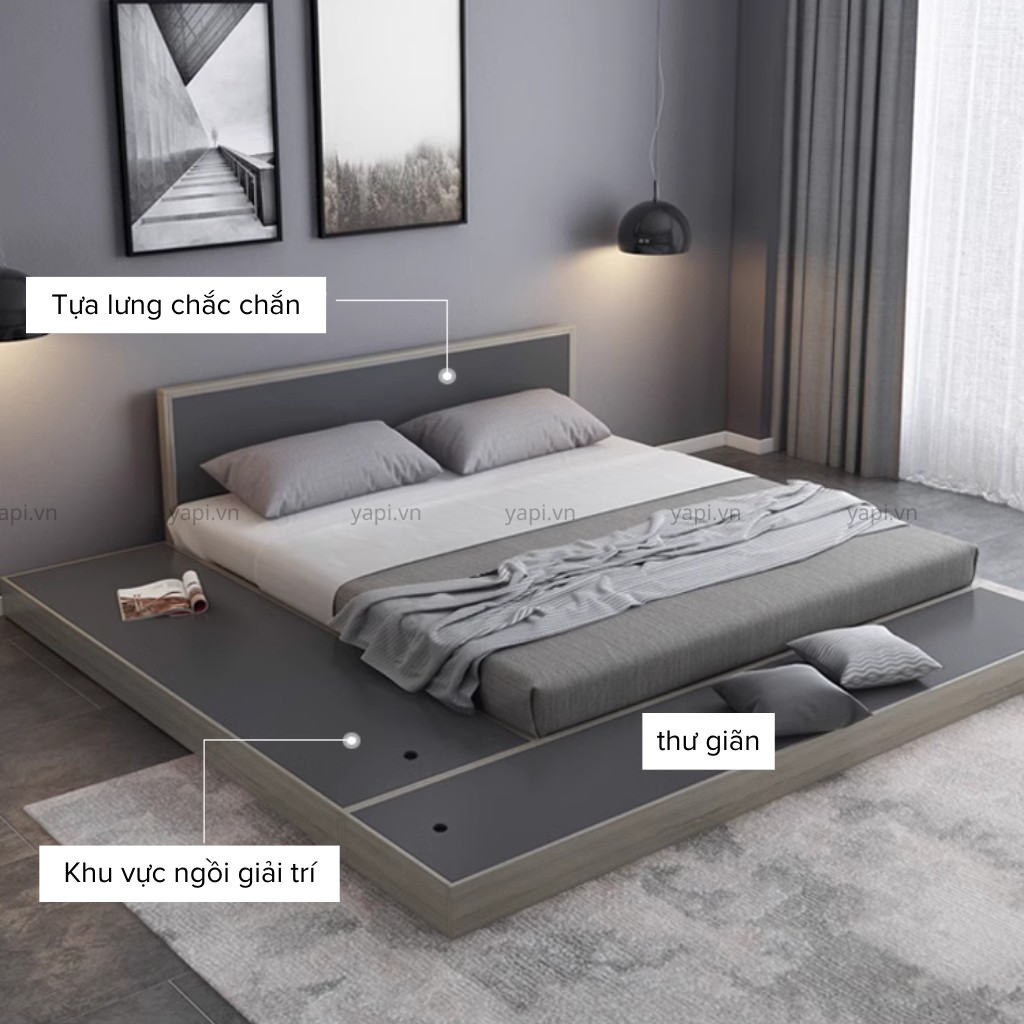 Giường Ngủ Bệt Với Thiết Kế Mở Rộng Tiện Dụng_4