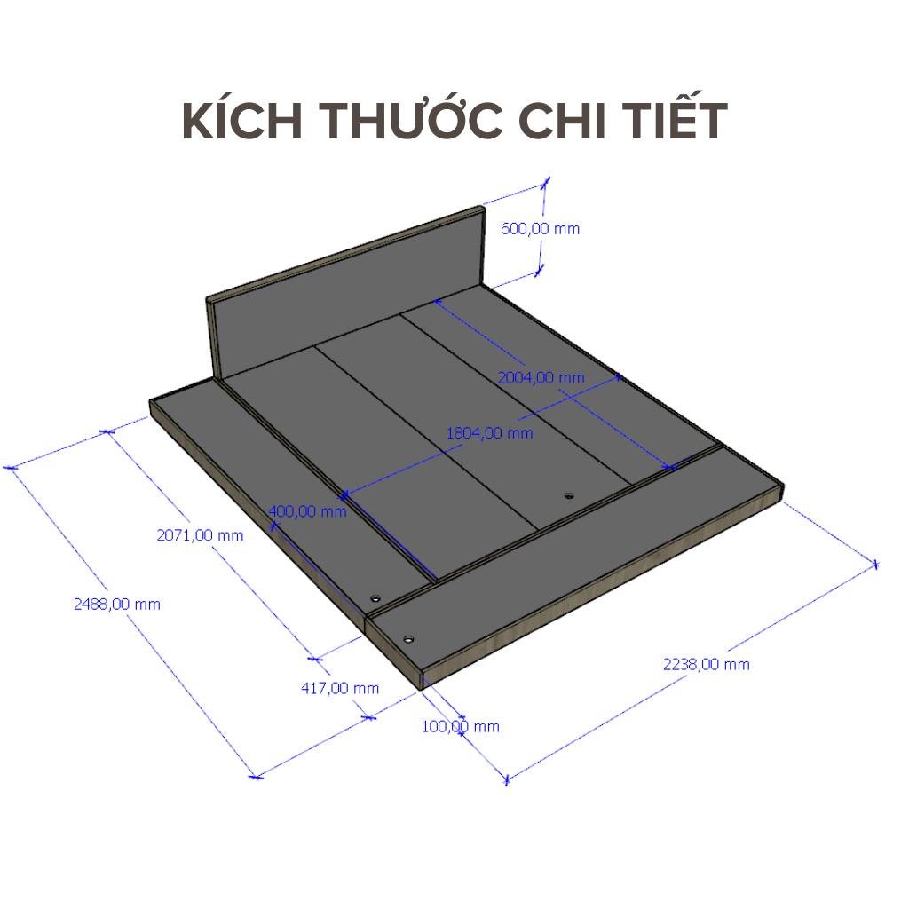 Giường Ngủ Bệt Với Thiết Kế Mở Rộng Tiện Dụng_6