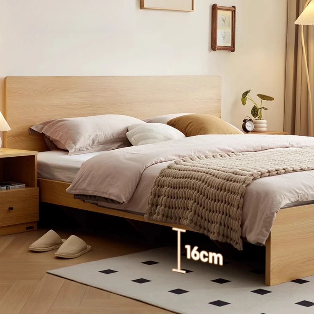 Giường Ngủ Gỗ Có Đầu Giường Phẳng