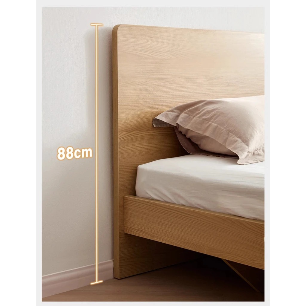 Giường Ngủ Gỗ Có Đầu Giường Phẳng_3