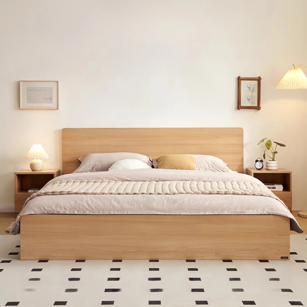 Giường Ngủ Gỗ Có Đầu Giường Phẳng_4