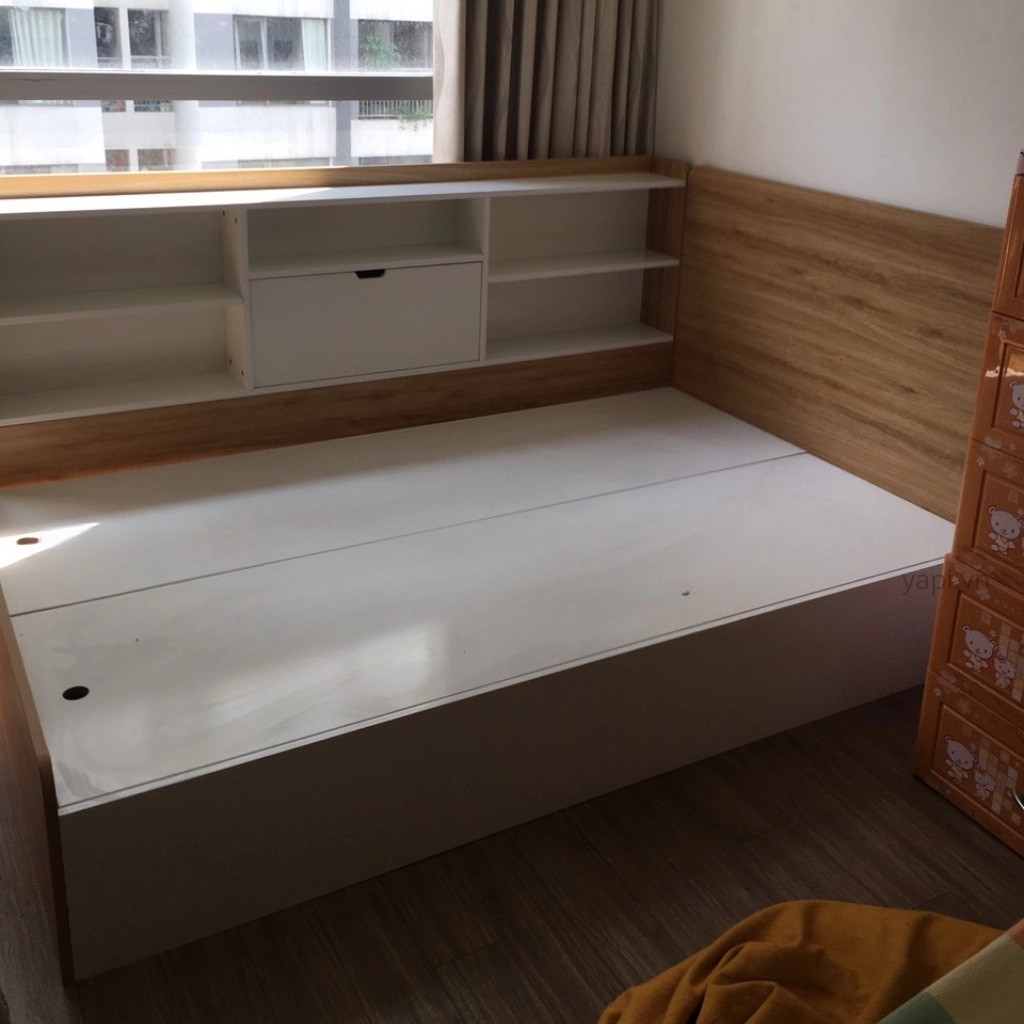 Giường Ngủ Kết Hợp Kệ Sách Cho Bé_2
