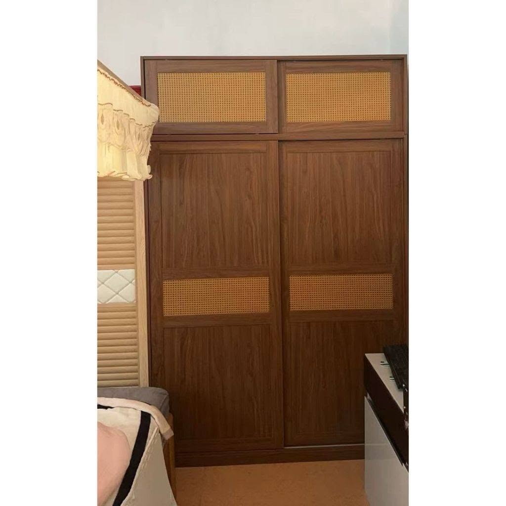 Tủ Quần Áo Cửa Lùa Kết Hợp Cánh Mây Sang Trọng_6