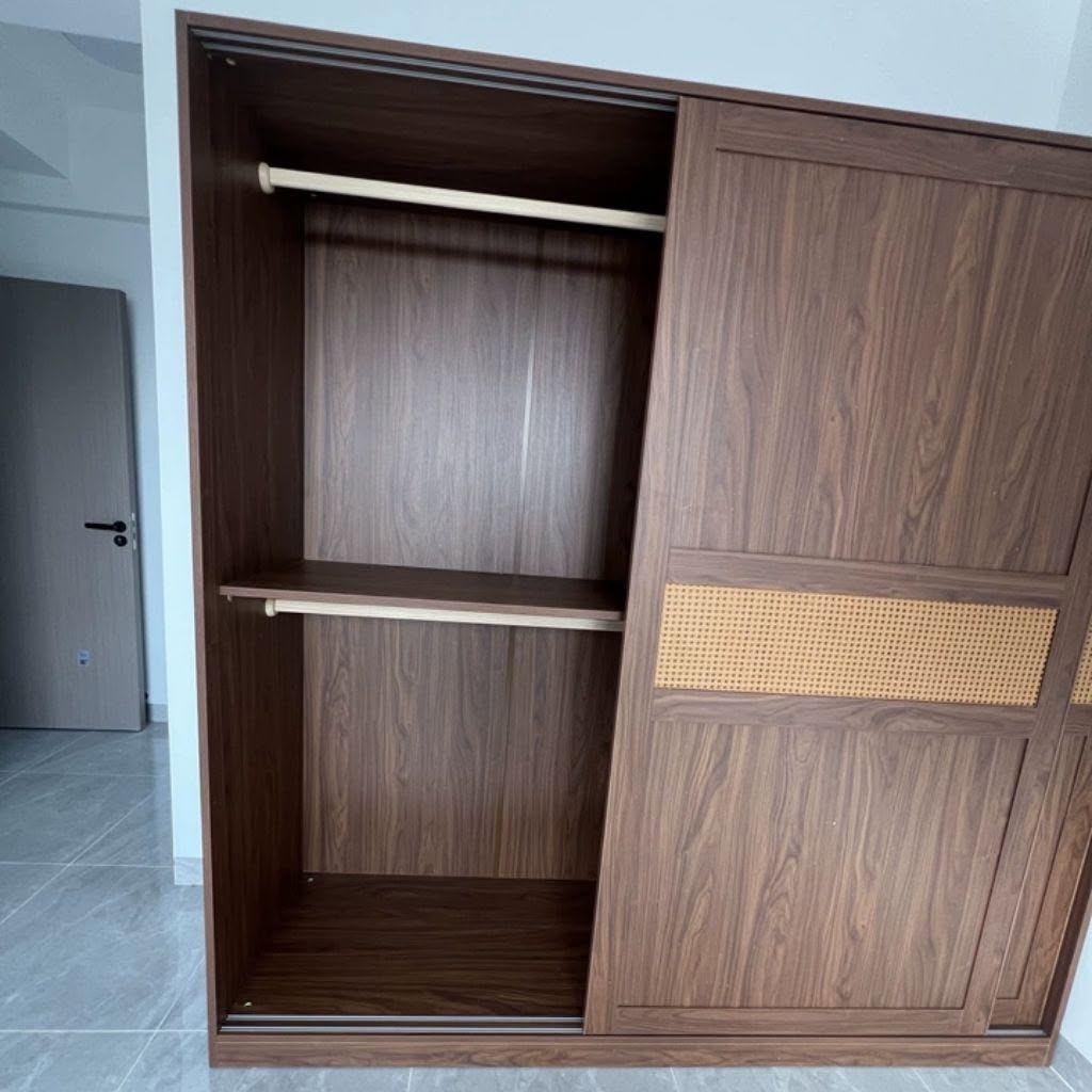Tủ Quần Áo Cửa Lùa Kết Hợp Cánh Mây Sang Trọng_7