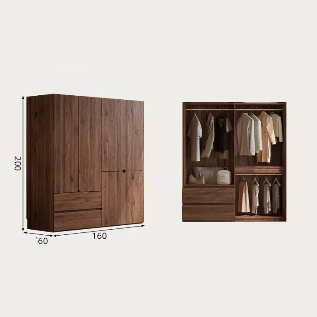 Tủ Quần Áo Gỗ MDF Với Cánh Bo Cong Hiện Đại _8