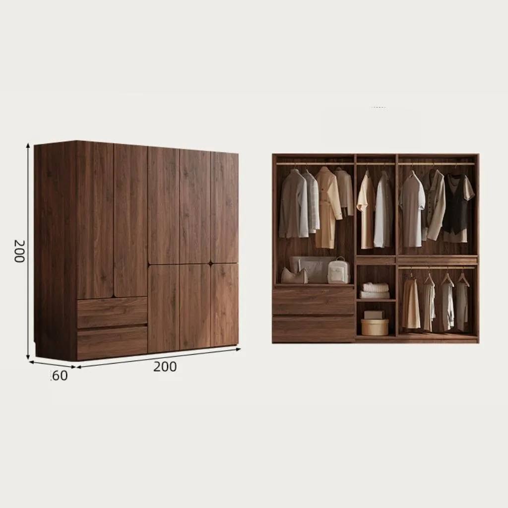 Tủ Quần Áo Gỗ MDF Với Cánh Bo Cong Hiện Đại _10